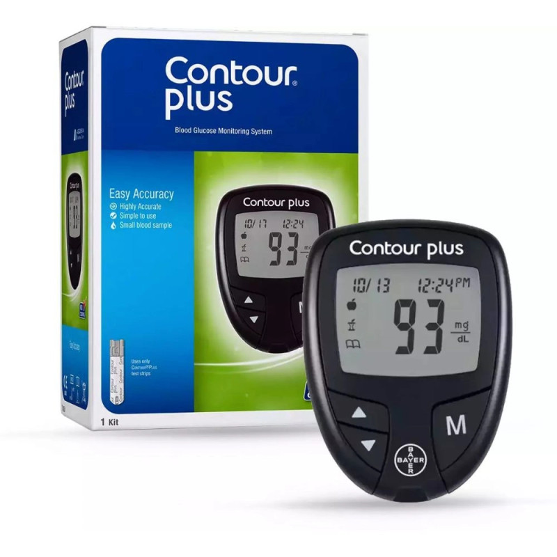 Contour Plus Blood Glucose Monitoring System Glucometer with 25 Free Strips Contour Plus Blood Glucose Monitoring System Glucometer with 25 Free Strips