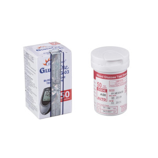 Dr. Morepen BG03 Blood Glucose Test Strips, Pack of 50