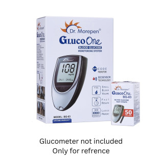 Dr. Morepen BG03 Blood Glucose Test Strips, Pack of 50