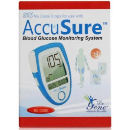 AccuSure Glucometer Test Strips 50 Strips