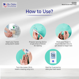 Dr Odin GOD Glucometer Test Strips Pack of 50