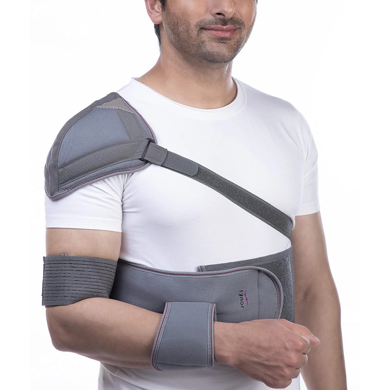 Tynor Elastic Shoulder Immobiliser C-03 | Adjustable Support for Shoulder Injury, Pain Relief & Post-Surgery Recovery Tynor Elastic Shoulder Immobiliser C-03 | Adjustable Support for Shoulder Injury, Pain Relief & Post-Surgery Recovery