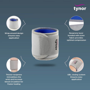 Tynor Wrist Wrap (Neoprene) (J 04)