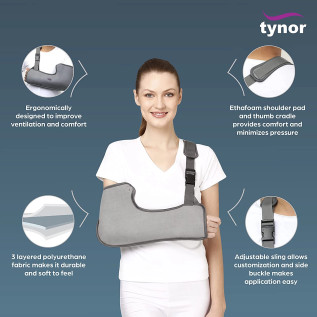 Tynor Pouch Arm Sling (Tropical), C-01 – Adjustable
