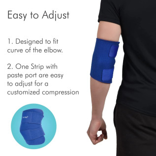 AccuSure Elbow Support Brace, Adjustable Tennis Elbow Support Brace For Men & Women