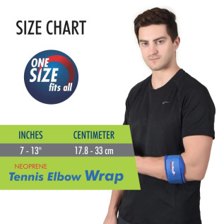 AccuSure Neoprene Adjustable Tennis Elbow Wraps for Men & Woman