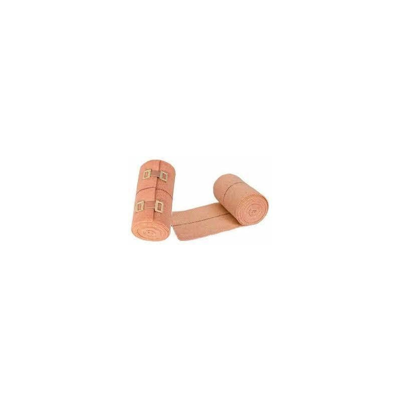 AccuSure Elastic Crepe Bandage with Hook (8cm x 4mt)