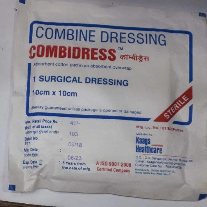 Combidress Combine Dressing Pad 10 cm x 10 cm