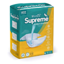 Wetex Adult Diapers Medium (10 pieces) - ( Pack of 6 )