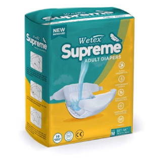 Wetex Adult Diapers Medium (10 pieces) - ( Pack of 6 )