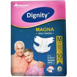 ROMSONS DIGNITY Magna Adult Diaper Medium 10 Pcs, 6 packs