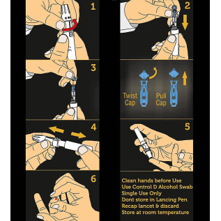 Control D Lancing Device & 100 Round Lancets
