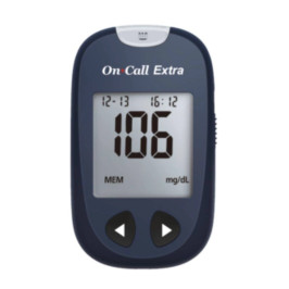 On Call Extra Blood Glucose Sugar Check Glucometer with 10 FREE Strips