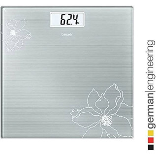 Beurer GS 10 glass bathroom scale with Easy-to-read LCD display, Automatic switch-off, overload indicator,180 kg