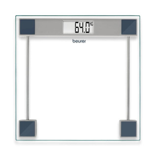Beurer GS 11 Glass Bathroom weight Scale with Transparent LCD Digital Display ,5 Years Warranty