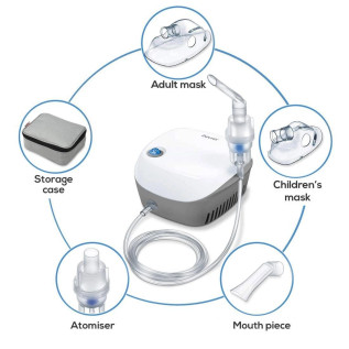Beurer Nebulizer, German Technology (IH18), white (IH 18) with 2 mask