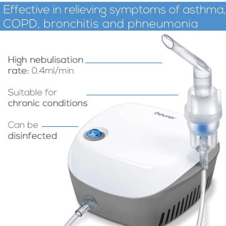 Beurer Nebulizer, German Technology (IH18), white (IH 18) with 2 mask
