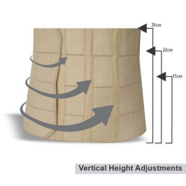 Dyna Elastic Abdominal Corset 4 Panel-One Size Fits Most-Fully Elastic Abdominal Binder-With Vertical Adjustments