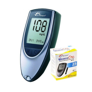 Dr.Morepen GlucoOne Blood Glucose Monitor Model BG 03 with 25 strips