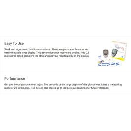 Dr.Morepen GlucoOne Blood Glucose Monitor Model BG 03 with 25 strips