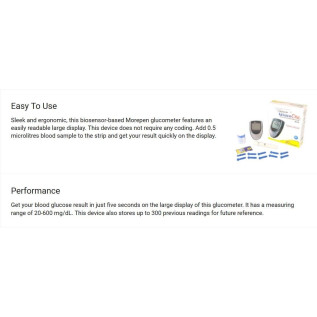 Dr.Morepen GlucoOne Blood Glucose Monitor Model BG 03 with 25 strips