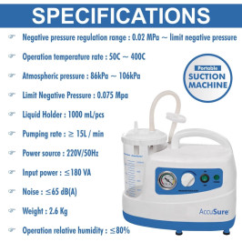 Accusure Suction Machine