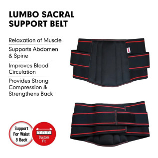 Dr Ortho Lumbo Sacral Support Belt (Waist & Back Support Belt) Cotton Fabric