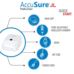 AccuSure JL Nebulizer Piston Compressor Nebulizer Machine
