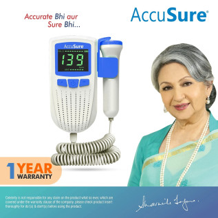 AccuSure Fetal Doppler For Doctors and Mothers Fetal Heart Rate Monitor