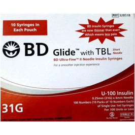 BD Ultra Fine 100IU/31G Syringe