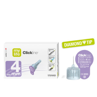Mylife Clickfine Pen Needle 4mm 32G