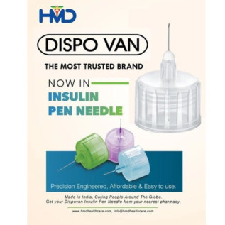 Pen Needle 32G 4mm, Universally usable with all pens Spud and - Pack of 100