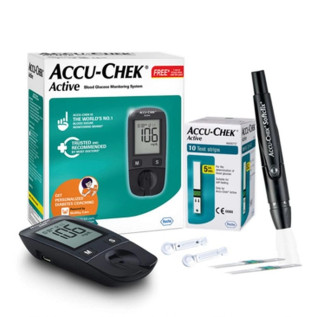 Accuchek Active meter Blood Glucose Monitor with Free 10 Strips