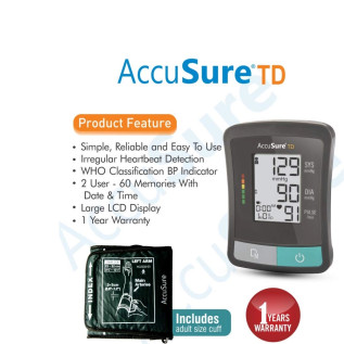 AccuSure TD BP Monitor TD Upper Arm Blood Pressure