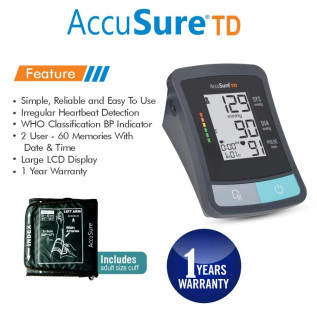 AccuSure TD BP Monitor TD Upper Arm Blood Pressure