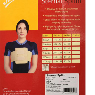Flamingo Sternal Splint OC 2029 | Post-Surgical Chest Support for Sternum Healing