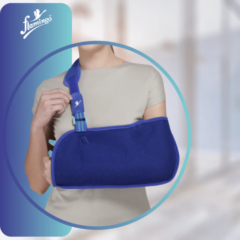 Flamingo Breathable Arm Sling OC 2362 – Comfortable & Adjustable Support for Shoulder, Arm & Elbow Injury Recovery