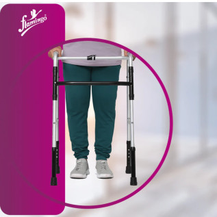 Flamingo Reciprocal Folding Walker – Lightweight, Durable & Adjustable Walker for Mobility Support & Stability