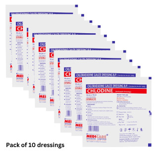 MEDICA Chlorhexidine Gauze Dressing B.P. - Chlodine Antiseptic Care