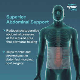 Tynor TT/Abdominal Belt 8" A-03 – Post Surgery & Back Support | Pain Relief | Breathable & Comfortable Waist Binder