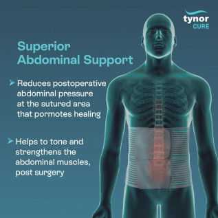 Tynor TT/Abdominal Belt 8" A-03 – Post Surgery & Back Support | Pain Relief | Breathable & Comfortable Waist Binder