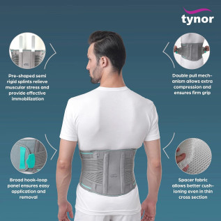 Tynor LS Belt Lumbopore A-04 | Lumbar Support for Back Pain Relief