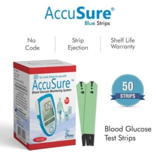 AccuSure Glucometer Test Strips 50 Strips