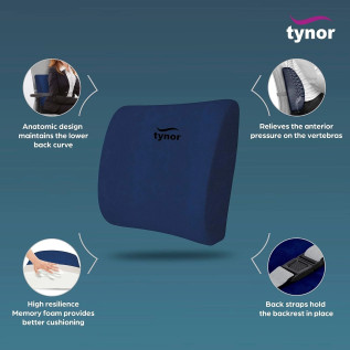 Tynor Lumbo-Back Rest Urbane L-92 | Back Pain Support