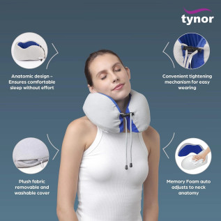 Tynor Travel Pillow Urbane L-94 – Neck Support Travel Pillow