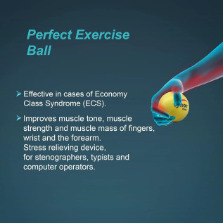 Tynor Exercising Ball PU H-05 for Hand Finger Wrist Grip Strength Recovery – Soft & Durable Physical Therapy Tool
