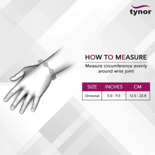 Tynor Wrist Wrap (Neo) J-04 - Supportive & Adjustable Wrist Brace for Pain Relief