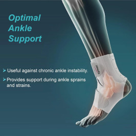 Ankle Wrap Neo J-16 for Pain Relief, Injury Recovery & Ankle Support – Breathable, Adjustable Compression Band for Daily Use
